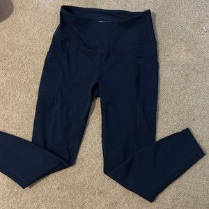Navy workout leggings